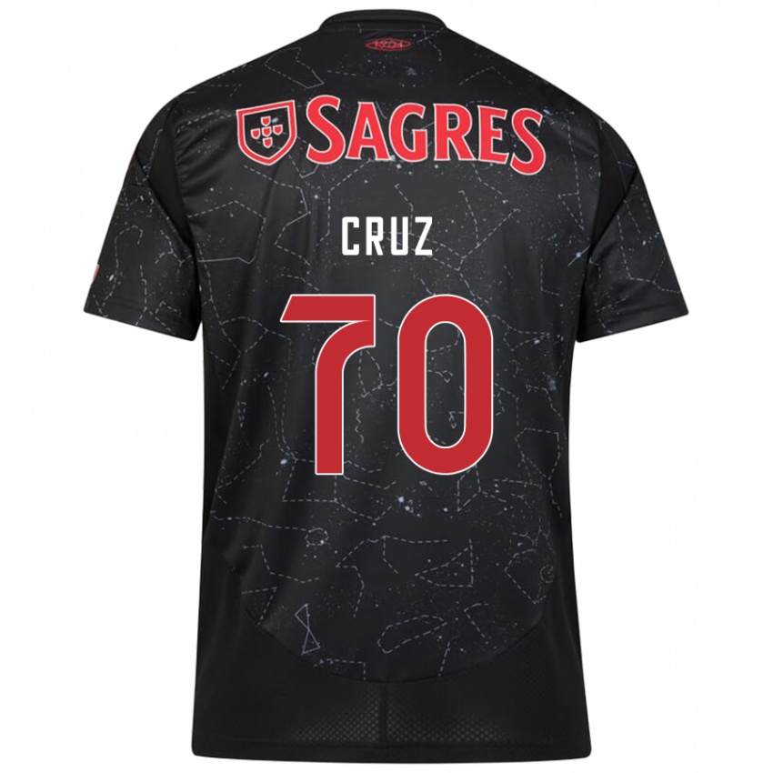 Damen Filipe Cruz #70 Schwarz Rot Auswärtstrikot Trikot 2024/25 T-Shirt Österreich