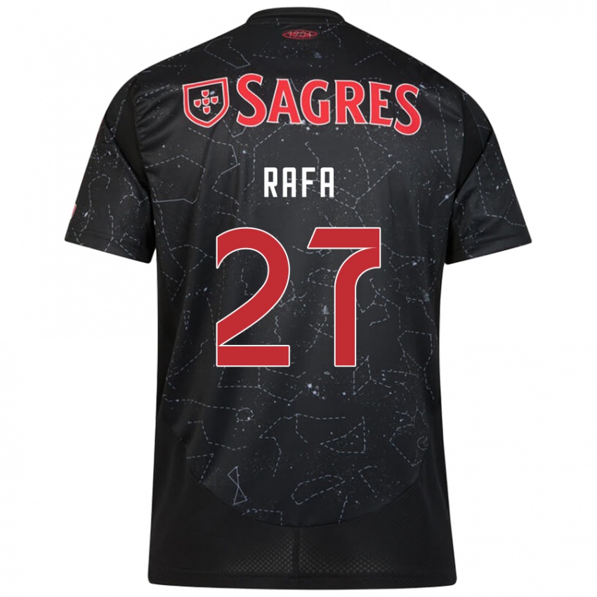 Damen Rafa #27 Schwarz Rot Auswärtstrikot Trikot 2024/25 T-Shirt Österreich