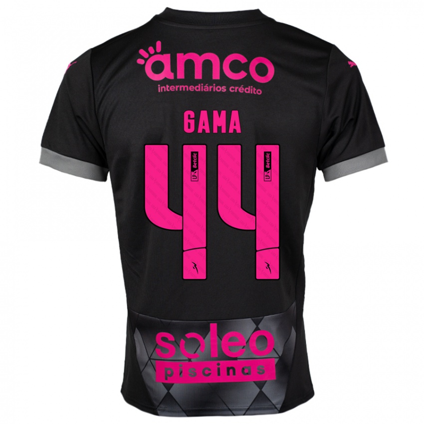 Damen Dinis Gama #44 Schwarz Rosa Auswärtstrikot Trikot 2024/25 T-Shirt Österreich