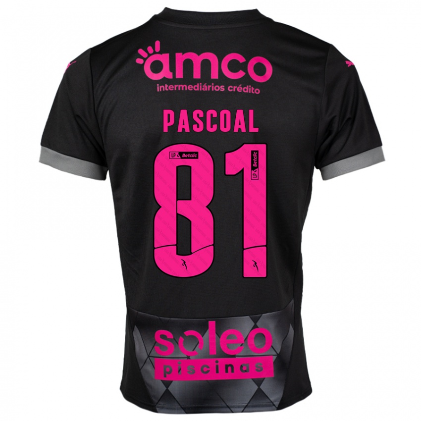 Damen Fodé Pascoal #81 Schwarz Rosa Auswärtstrikot Trikot 2024/25 T-Shirt Österreich