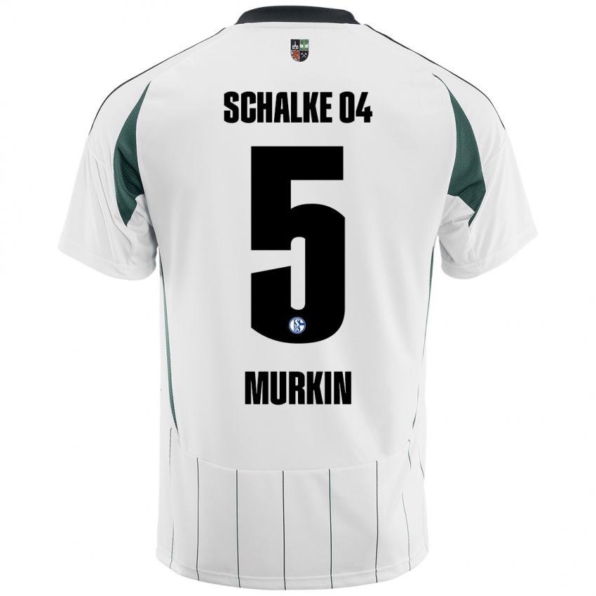 Damen Derry Murkin #5 Weiß Grün Auswärtstrikot Trikot 2024/25 T-Shirt Österreich