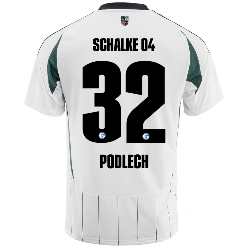 Damen Luca Podlech #32 Weiß Grün Auswärtstrikot Trikot 2024/25 T-Shirt Österreich