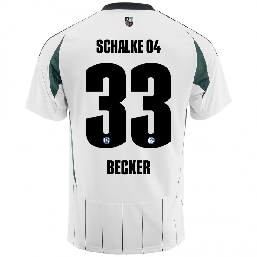 Damen Vitalie Becker #33 Weiß Grün Auswärtstrikot Trikot 2024/25 T-Shirt Österreich