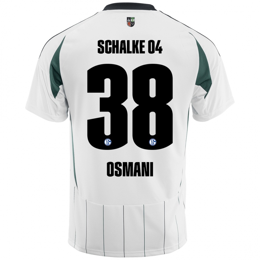 Damen Tristan Osmani #38 Weiß Grün Auswärtstrikot Trikot 2024/25 T-Shirt Österreich