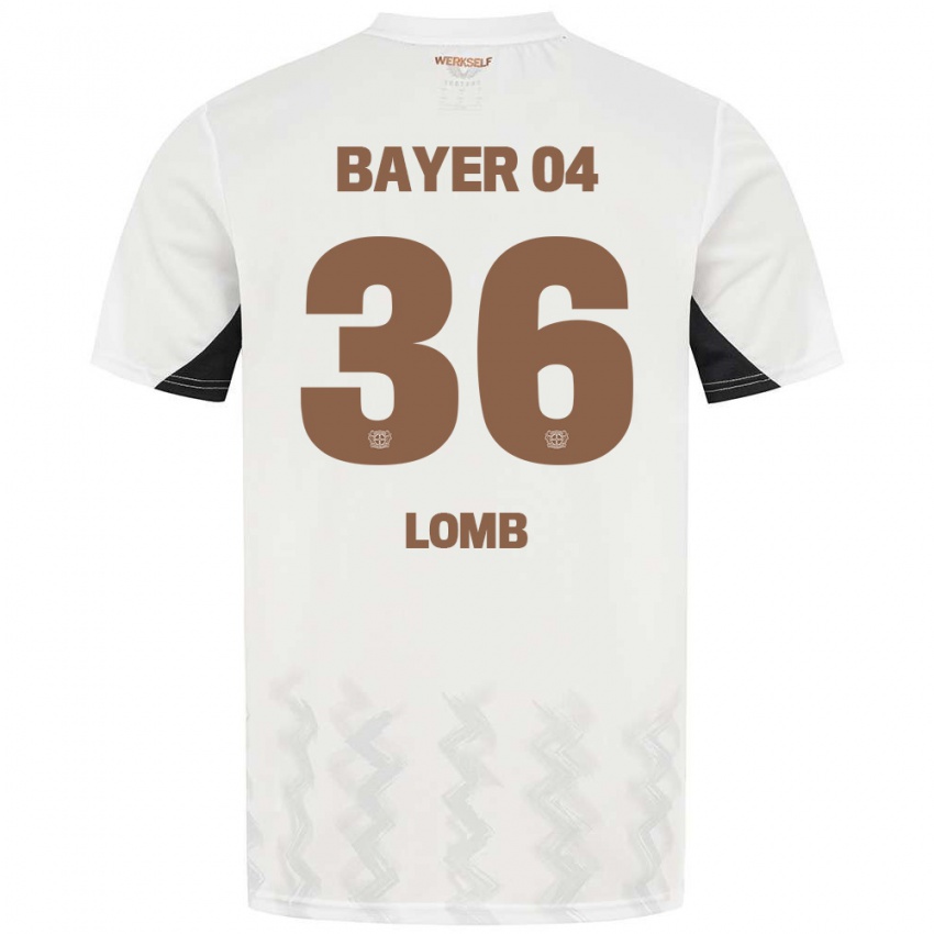 Damen Niklas Lomb #36 Weiß Schwarz Auswärtstrikot Trikot 2024/25 T-Shirt Österreich