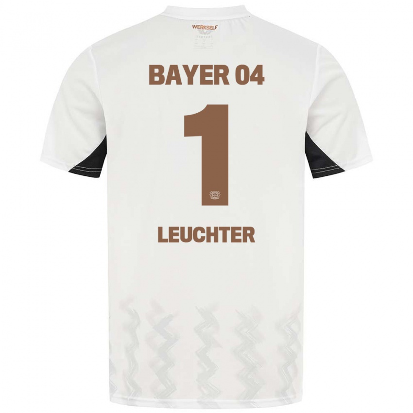 Damen Julian Leuchter #1 Weiß Schwarz Auswärtstrikot Trikot 2024/25 T-Shirt Österreich