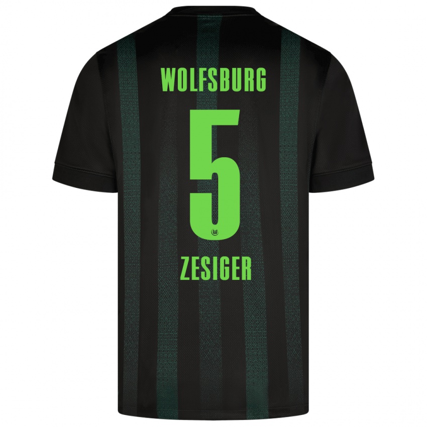 Damen Cédric Zesiger #5 Dunkelgrün Auswärtstrikot Trikot 2024/25 T-Shirt Österreich