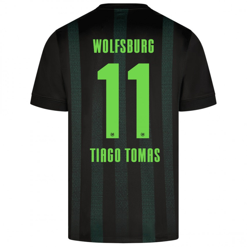 Damen Tiago Tomas #11 Dunkelgrün Auswärtstrikot Trikot 2024/25 T-Shirt Österreich