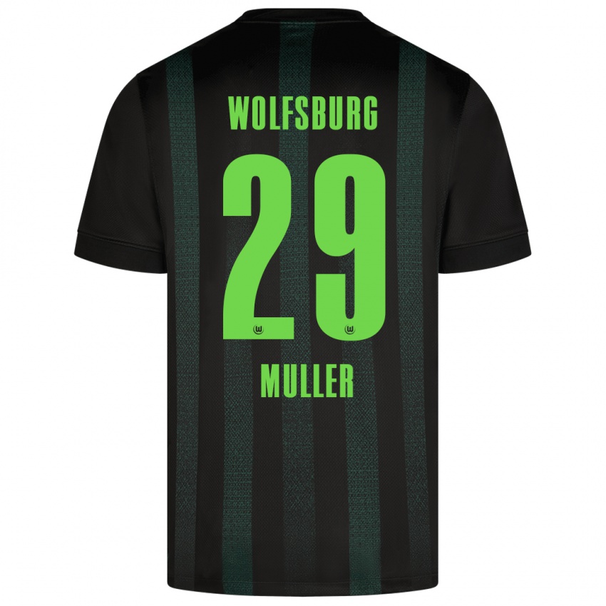 Damen Marius Müller #29 Dunkelgrün Auswärtstrikot Trikot 2024/25 T-Shirt Österreich