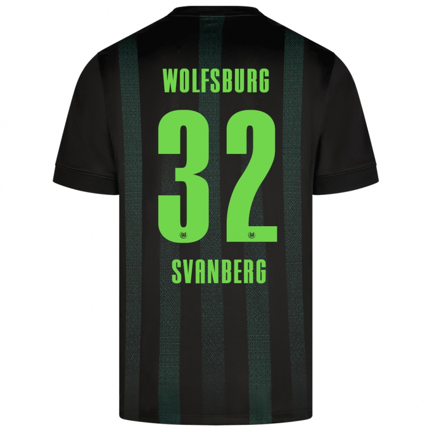 Damen Mattias Svanberg #32 Dunkelgrün Auswärtstrikot Trikot 2024/25 T-Shirt Österreich