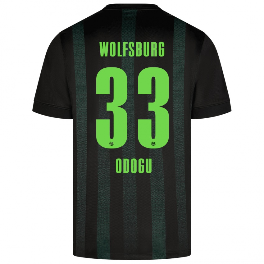 Damen David Odogu #33 Dunkelgrün Auswärtstrikot Trikot 2024/25 T-Shirt Österreich