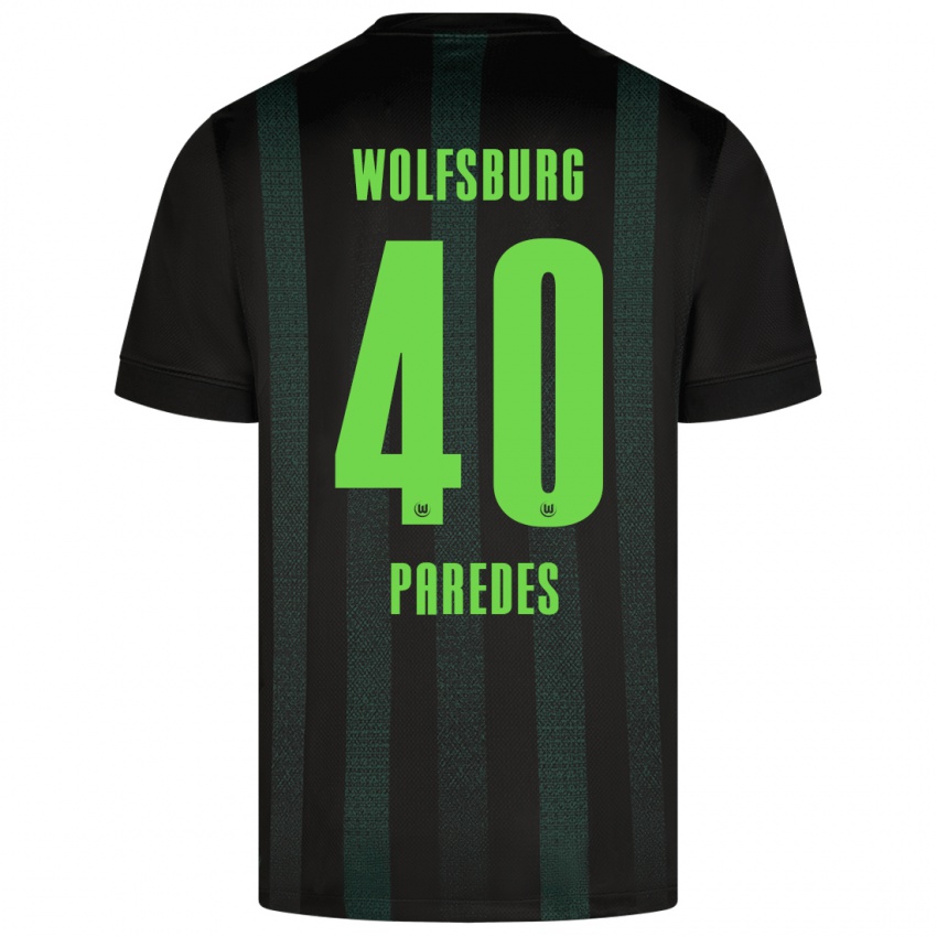 Damen Kevin Paredes #40 Dunkelgrün Auswärtstrikot Trikot 2024/25 T-Shirt Österreich