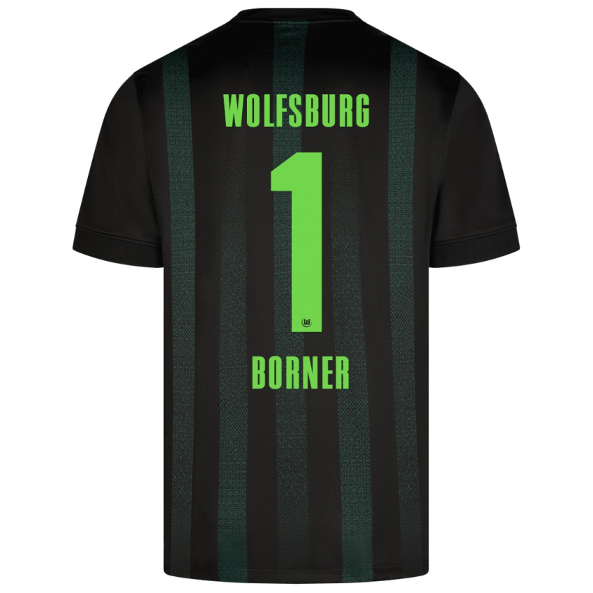 Damen Benedikt Börner #1 Dunkelgrün Auswärtstrikot Trikot 2024/25 T-Shirt Österreich