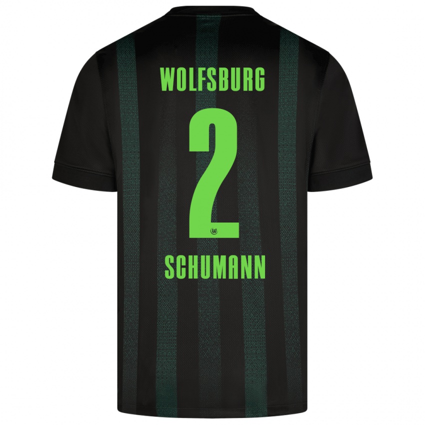 Damen Anton Schumann #2 Dunkelgrün Auswärtstrikot Trikot 2024/25 T-Shirt Österreich