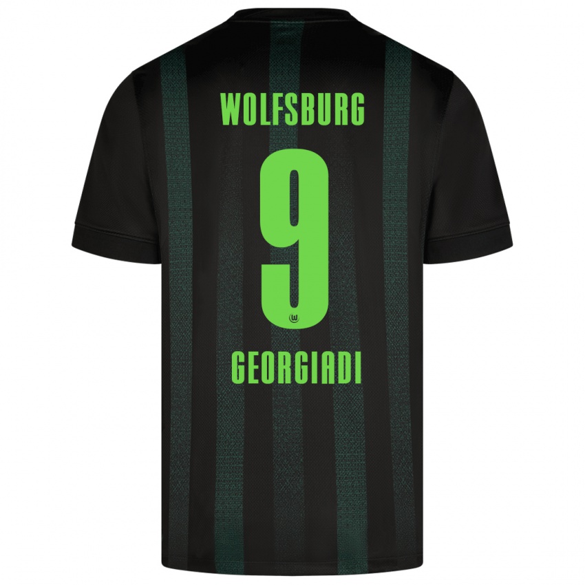 Damen Alexander Georgiadi #9 Dunkelgrün Auswärtstrikot Trikot 2024/25 T-Shirt Österreich