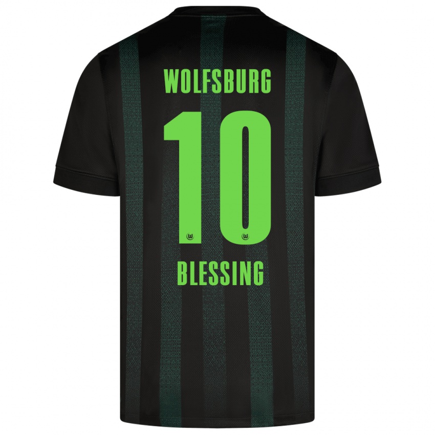 Damen Èlisée Blessing #10 Dunkelgrün Auswärtstrikot Trikot 2024/25 T-Shirt Österreich