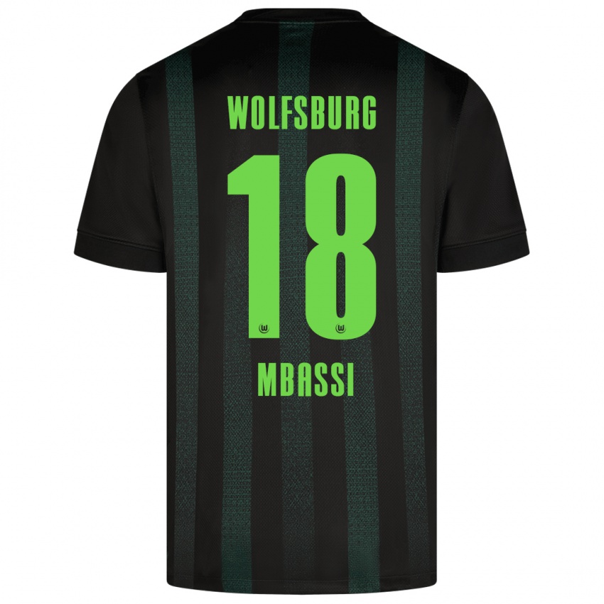 Damen Mario Mbassi #18 Dunkelgrün Auswärtstrikot Trikot 2024/25 T-Shirt Österreich