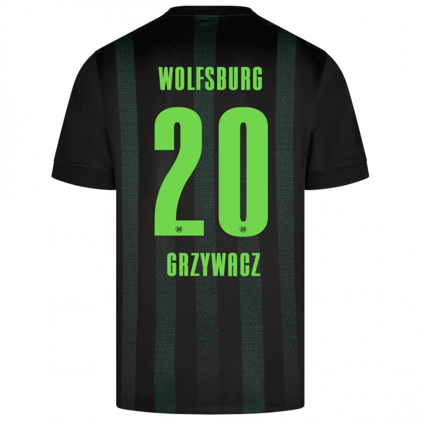 Damen Eryk Grzywacz #20 Dunkelgrün Auswärtstrikot Trikot 2024/25 T-Shirt Österreich