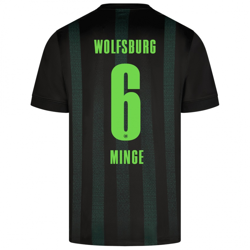 Damen Janina Minge #6 Dunkelgrün Auswärtstrikot Trikot 2024/25 T-Shirt Österreich