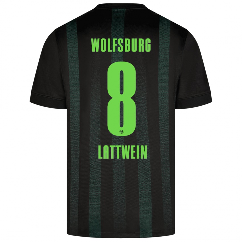 Damen Lena Lattwein #8 Dunkelgrün Auswärtstrikot Trikot 2024/25 T-Shirt Österreich