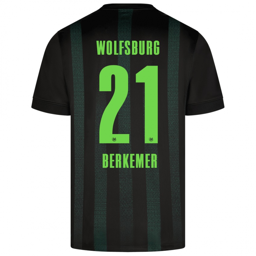 Damen Melvin Berkemer #21 Dunkelgrün Auswärtstrikot Trikot 2024/25 T-Shirt Österreich