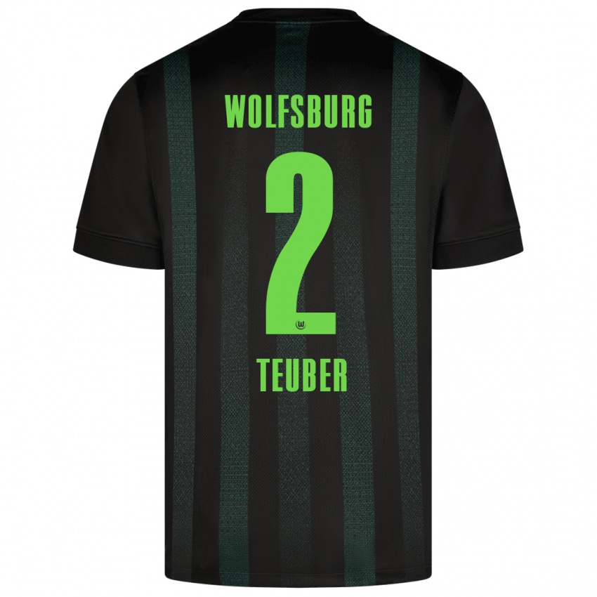 Damen Julius Teuber #2 Dunkelgrün Auswärtstrikot Trikot 2024/25 T-Shirt Österreich