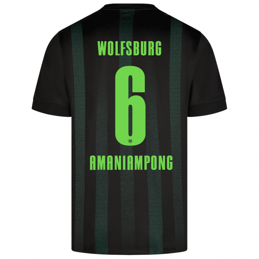 Damen Marces Amaniampong #6 Dunkelgrün Auswärtstrikot Trikot 2024/25 T-Shirt Österreich