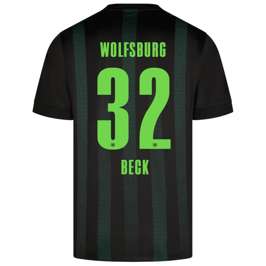 Damen Kiara Beck #32 Dunkelgrün Auswärtstrikot Trikot 2024/25 T-Shirt Österreich