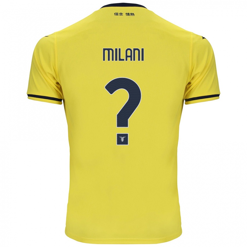 Damen Alessandro Milani #0 Gelb Auswärtstrikot Trikot 2024/25 T-Shirt Österreich