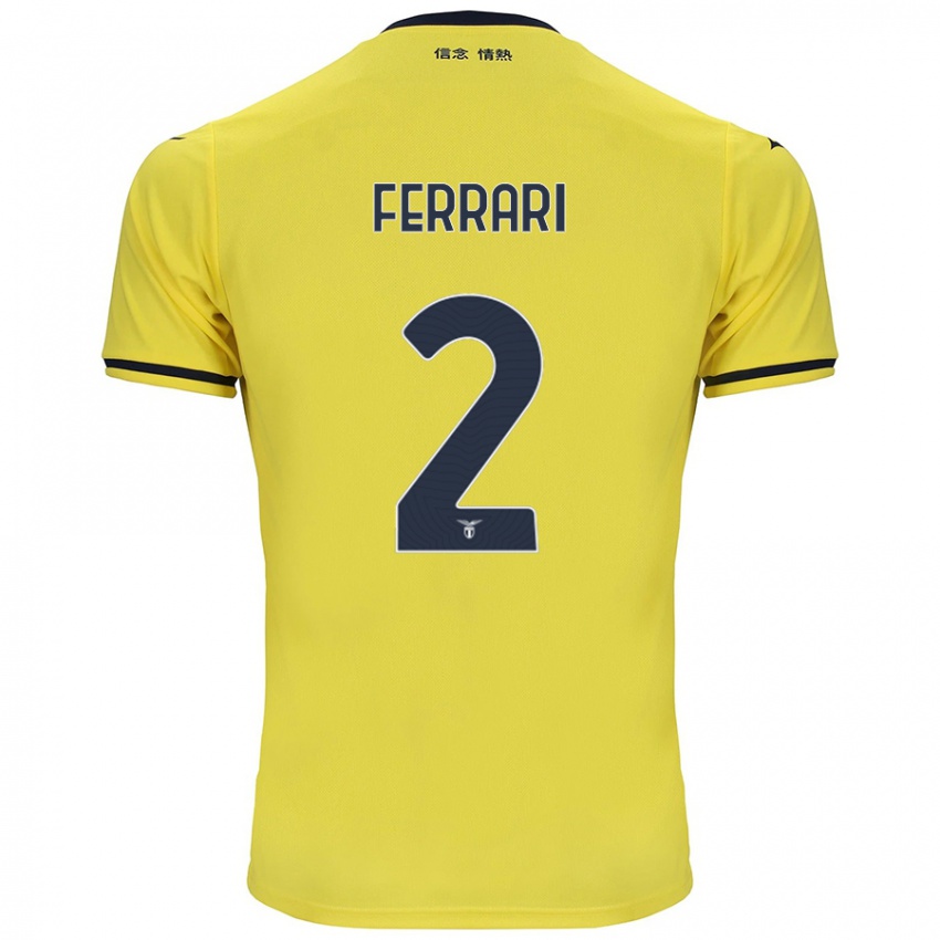 Damen Lorenzo Ferrari #2 Gelb Auswärtstrikot Trikot 2024/25 T-Shirt Österreich