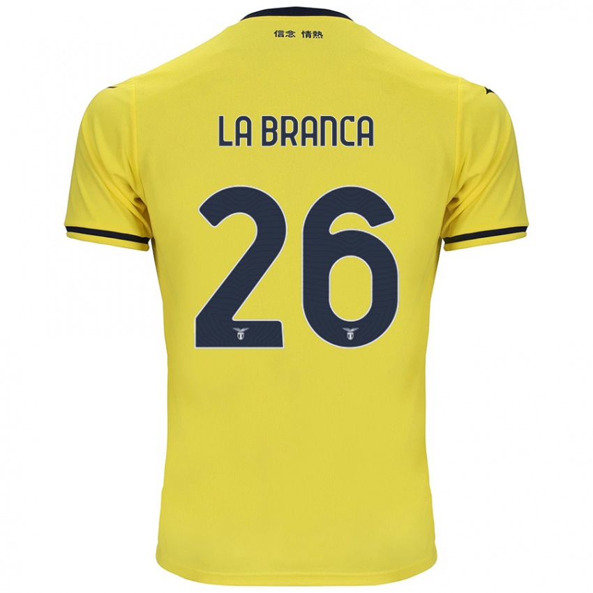 Damen Ruggero La Branca #26 Gelb Auswärtstrikot Trikot 2024/25 T-Shirt Österreich