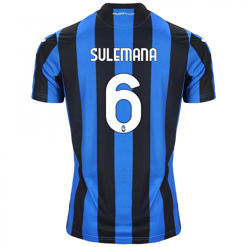 Kinder Ibrahim Sulemana #6 Blau Schwarz Heimtrikot Trikot 2024/25 T-Shirt Österreich