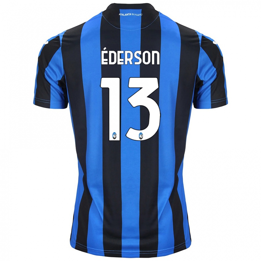 Kinder Ederson #13 Blau Schwarz Heimtrikot Trikot 2024/25 T-Shirt Österreich