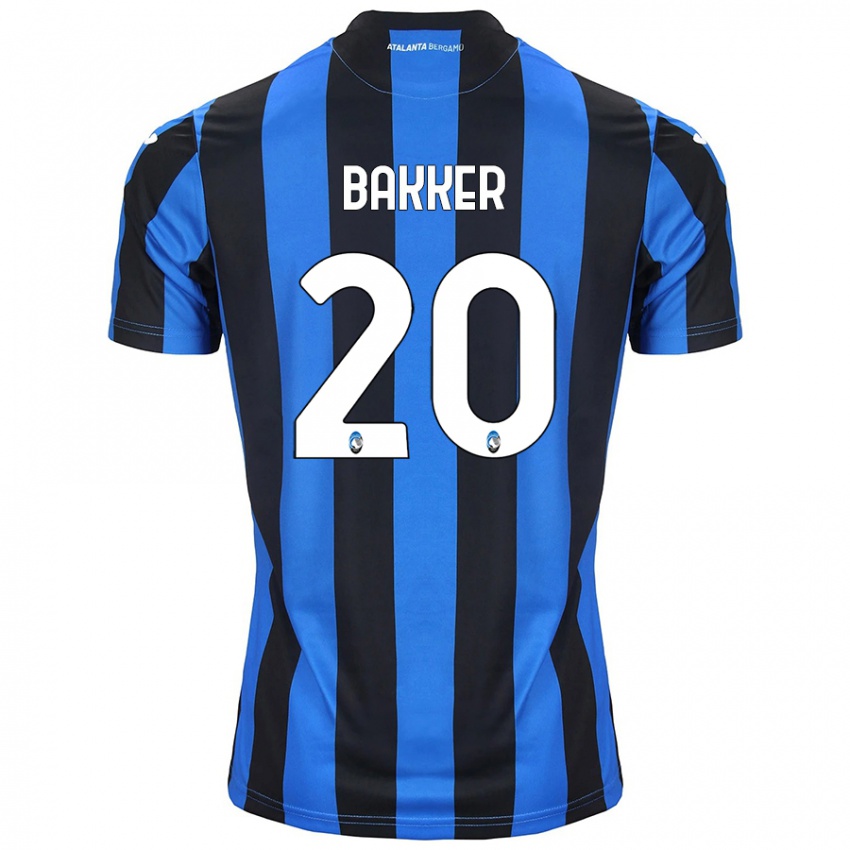 Kinder Mitchel Bakker #20 Blau Schwarz Heimtrikot Trikot 2024/25 T-Shirt Österreich