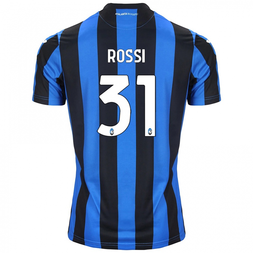 Kinder Francesco Rossi #31 Blau Schwarz Heimtrikot Trikot 2024/25 T-Shirt Österreich