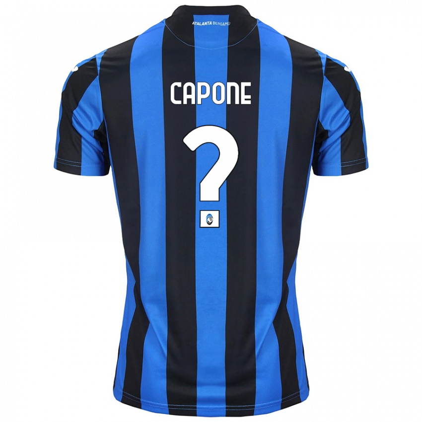 Kinder Christian Capone #0 Blau Schwarz Heimtrikot Trikot 2024/25 T-Shirt Österreich