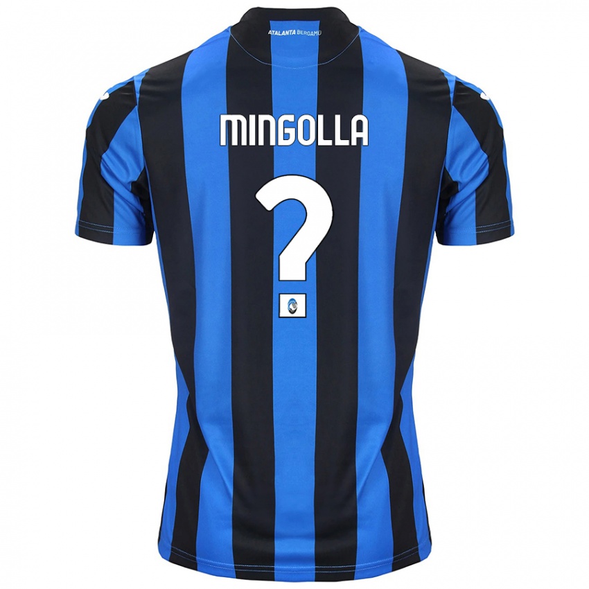 Kinder Simone Mingolla #0 Blau Schwarz Heimtrikot Trikot 2024/25 T-Shirt Österreich