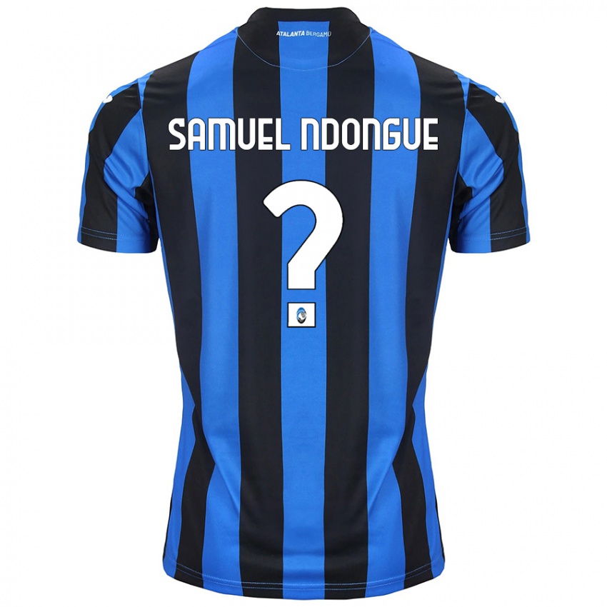 Kinder Frederick Samuel Ndongue #0 Blau Schwarz Heimtrikot Trikot 2024/25 T-Shirt Österreich