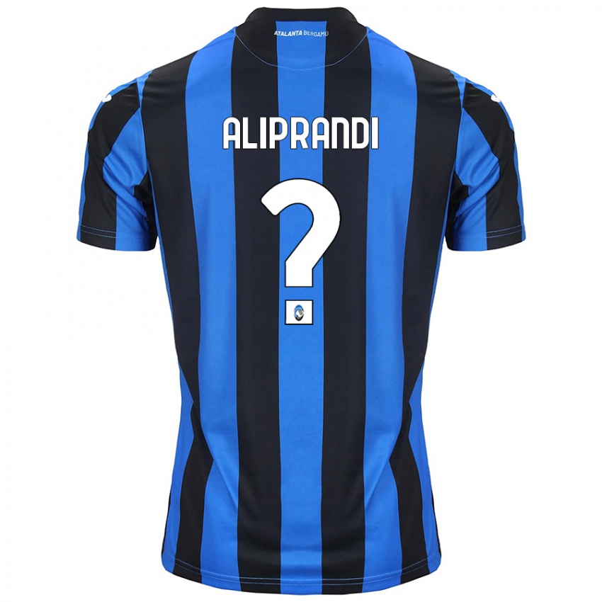 Kinder Mattia Aliprandi #0 Blau Schwarz Heimtrikot Trikot 2024/25 T-Shirt Österreich