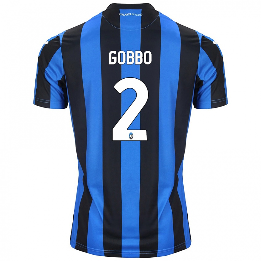 Kinder Luca Gobbo #2 Blau Schwarz Heimtrikot Trikot 2024/25 T-Shirt Österreich