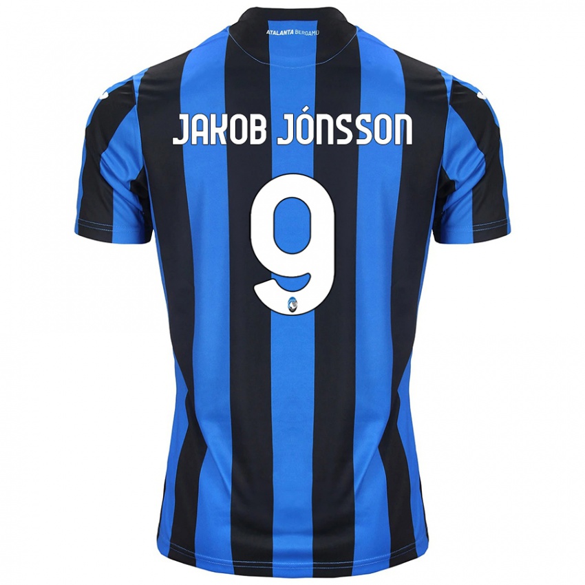 Kinder Birkir Jakob Jónsson #9 Blau Schwarz Heimtrikot Trikot 2024/25 T-Shirt Österreich