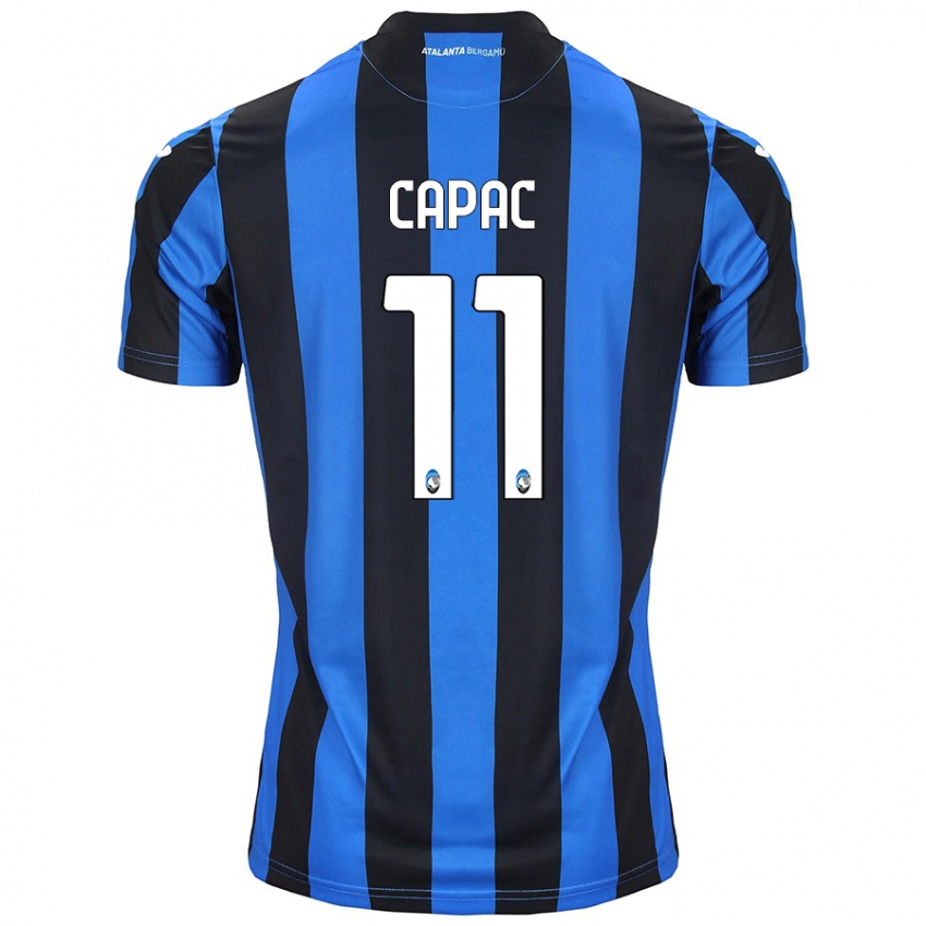 Kinder Alexandru Capac #11 Blau Schwarz Heimtrikot Trikot 2024/25 T-Shirt Österreich