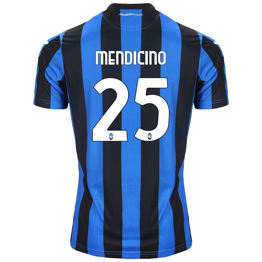 Kinder Leonardo Mendicino #25 Blau Schwarz Heimtrikot Trikot 2024/25 T-Shirt Österreich