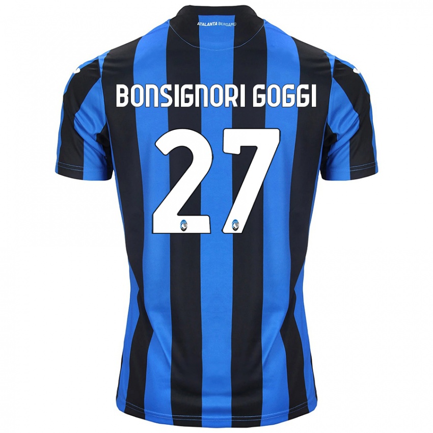 Kinder Lorenzo Bonsignori Goggi #27 Blau Schwarz Heimtrikot Trikot 2024/25 T-Shirt Österreich