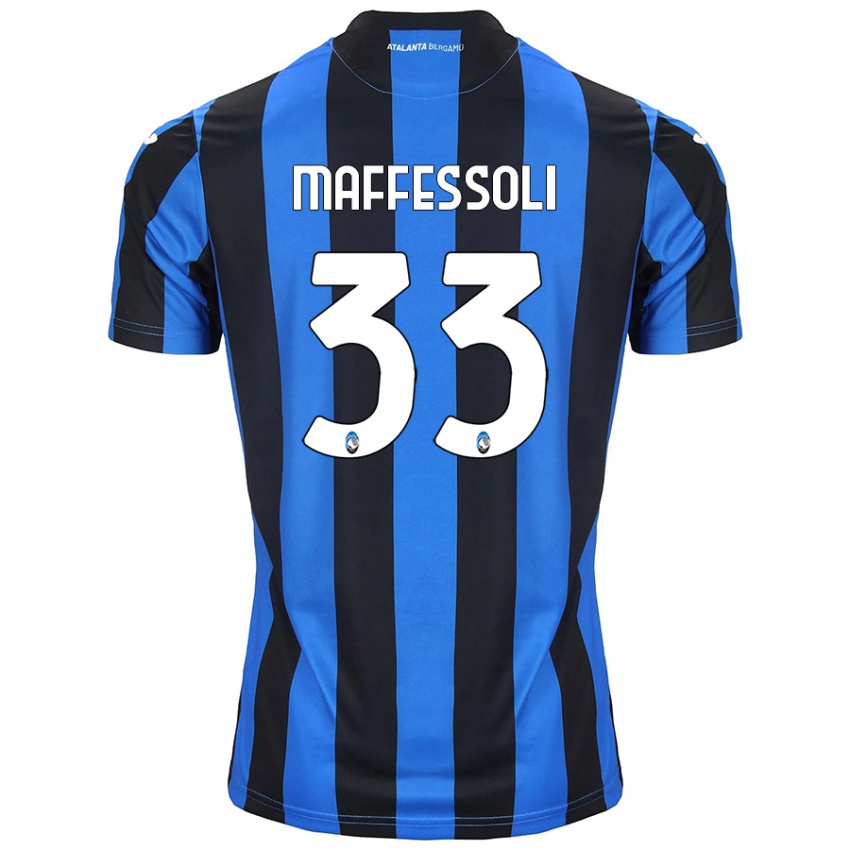 Kinder Manuel Maffessoli #33 Blau Schwarz Heimtrikot Trikot 2024/25 T-Shirt Österreich