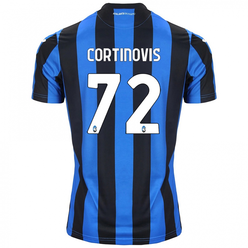 Kinder Alessandro Cortinovis #72 Blau Schwarz Heimtrikot Trikot 2024/25 T-Shirt Österreich