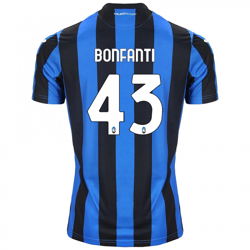 Kinder Giovanni Bonfanti #43 Blau Schwarz Heimtrikot Trikot 2024/25 T-Shirt Österreich