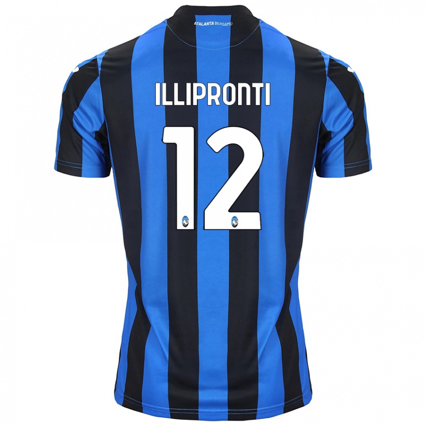 Kinder Filippo Illipronti #12 Blau Schwarz Heimtrikot Trikot 2024/25 T-Shirt Österreich