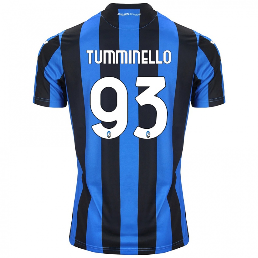 Kinder Marco Tumminello #93 Blau Schwarz Heimtrikot Trikot 2024/25 T-Shirt Österreich