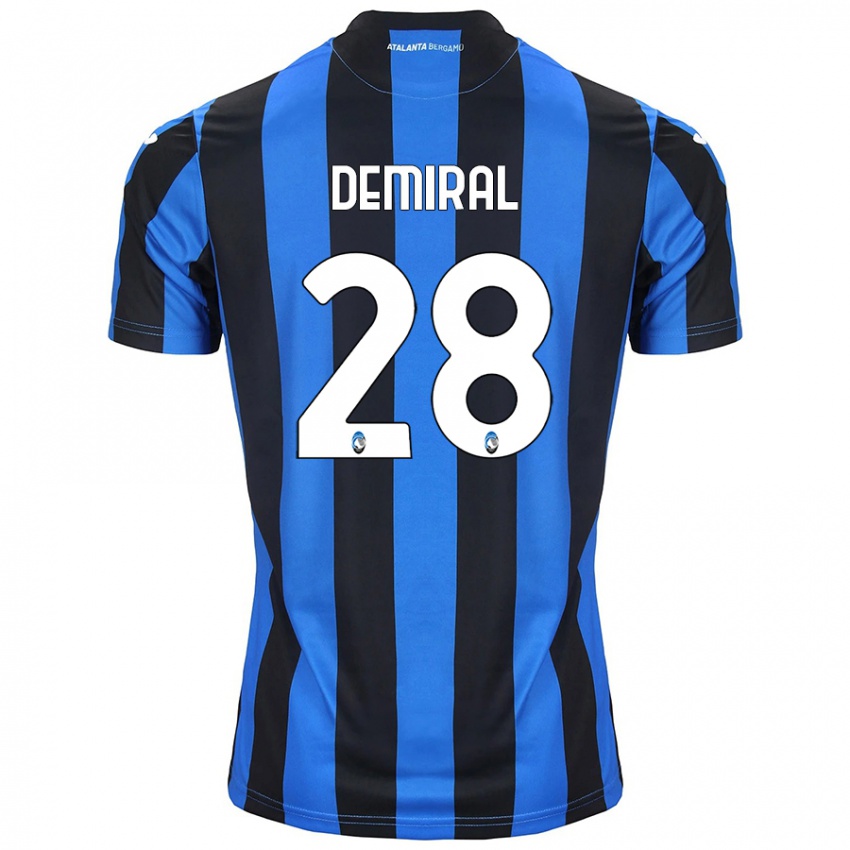 Kinder Merih Demiral #28 Blau Schwarz Heimtrikot Trikot 2024/25 T-Shirt Österreich